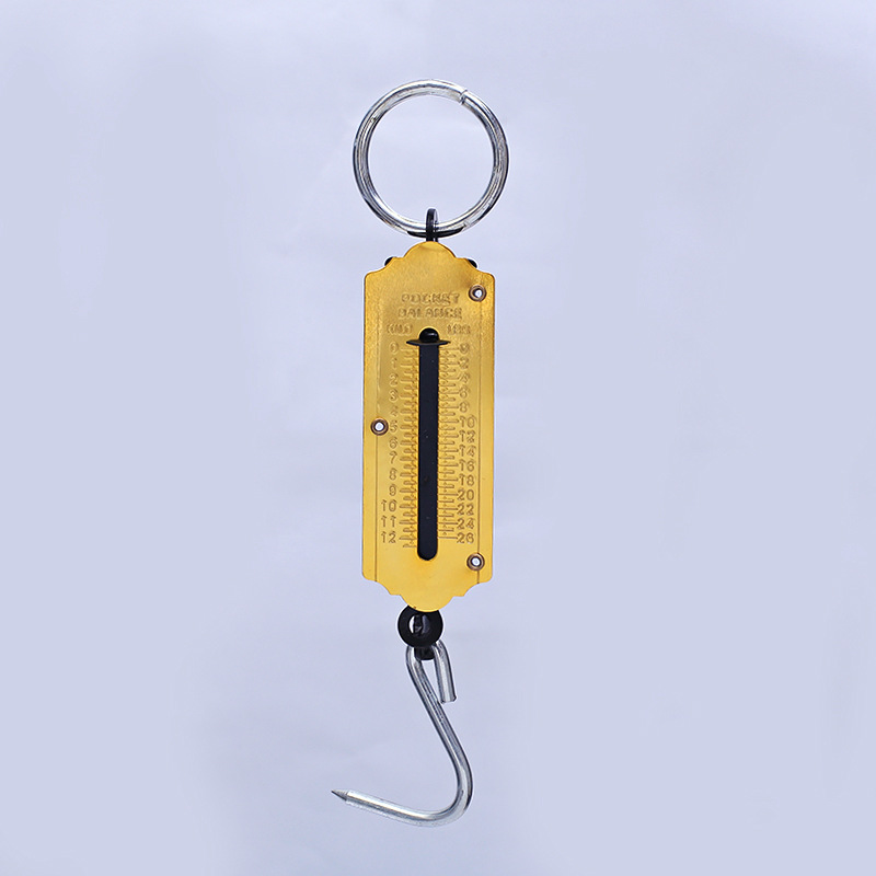 Picture of Foreign trade cross-border old yellow portable mechanical scale hook said vertical trading dish said portable scale manufacturers