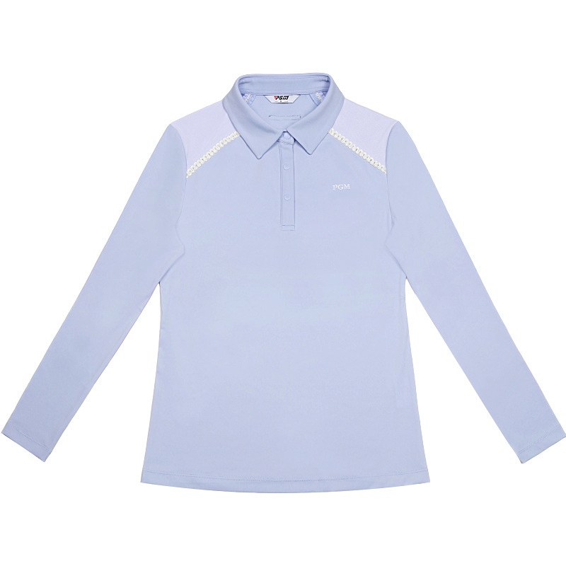 Picture of PGM Golf Clothing Women's Summer Long Sleeve T-Shirt POLO Shirt High Elastic Top Slim Breathable Comfortable Sportswear