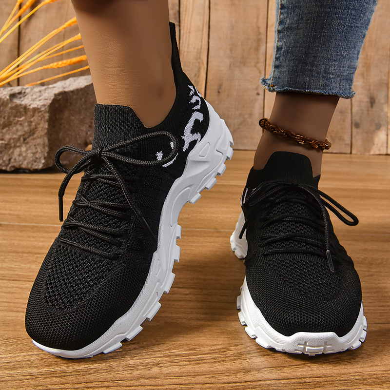 Picture of Shoes Women's Summer New Cross-border Women's Shoes Breathable sneaker Retro Platform Shoes Korean Casual Shoes Platform Shoes