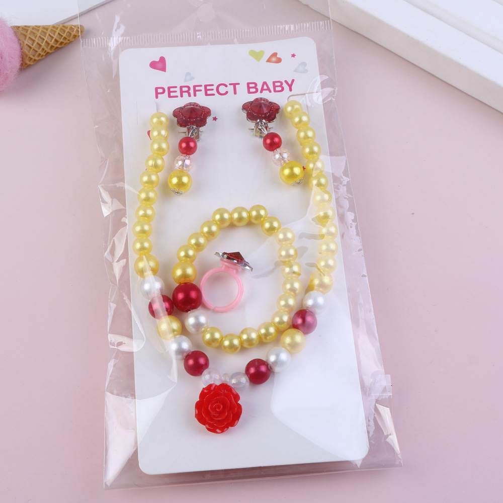 Picture of Children's Necklace Bracelet Set Unicorn Necklace Girls Baby Accessories Children's Necklace Children's Jewelry Wholesale