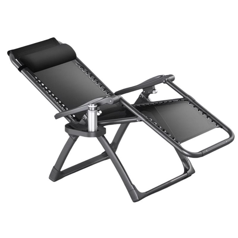 Picture of Folding recliner lunch break back nap chair home adult lazy sofa balcony sturdy dual-purpose leisure rattan chair