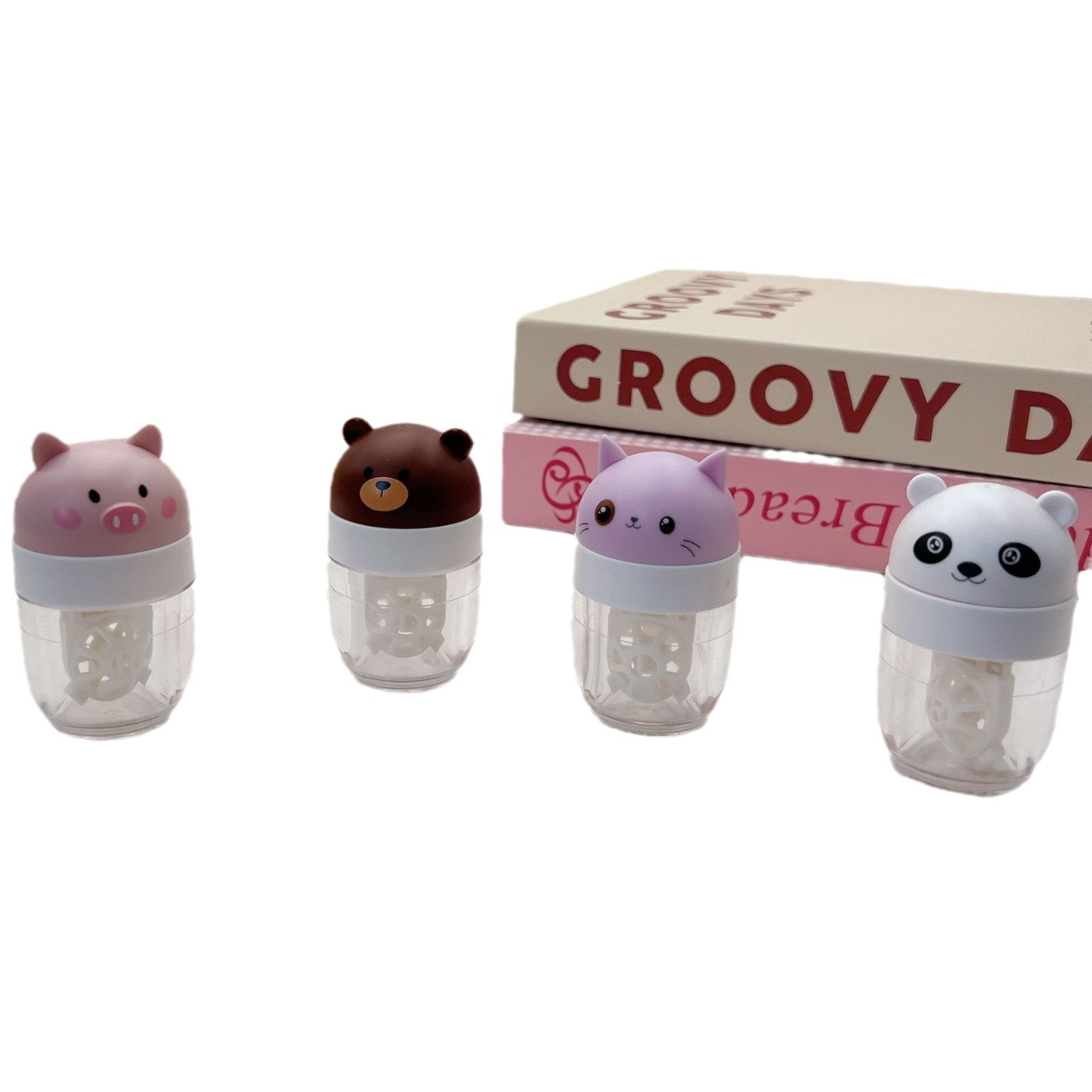 Picture of New cute cartoon animal contact lens washer manual washer rotating semi-automatic washer 876