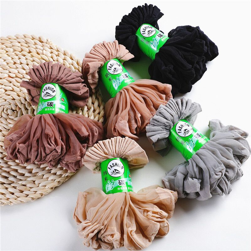 Socks ladies summer thin deodorant glass stockings anti-hook Silk solid color invisible Crystal stockings factory wholesale
