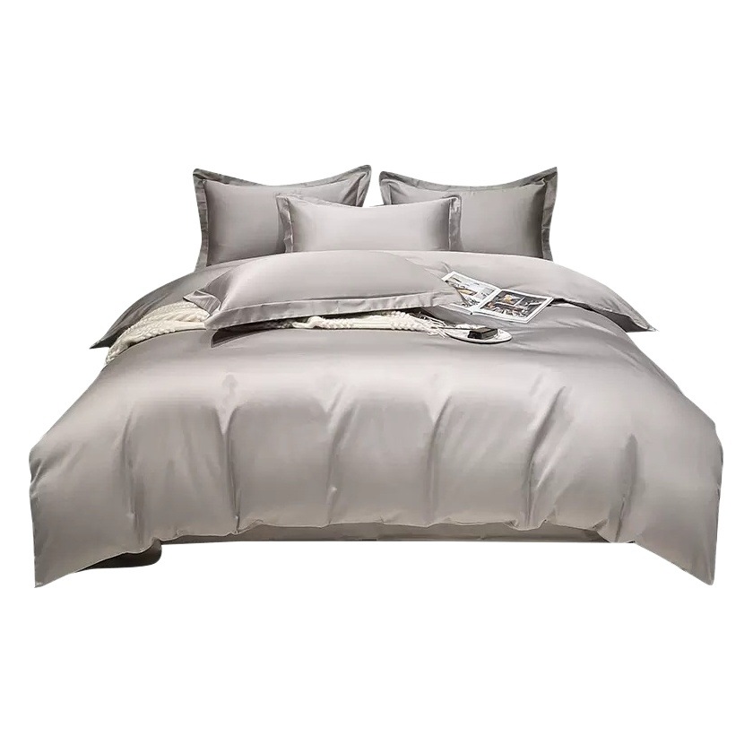 100-Count Quilt Cover Single Piece Classy Long-Staple Cotton Satin Pure Cotton Single Double Pure Color Quilt Cover Comfortable and Breathable
