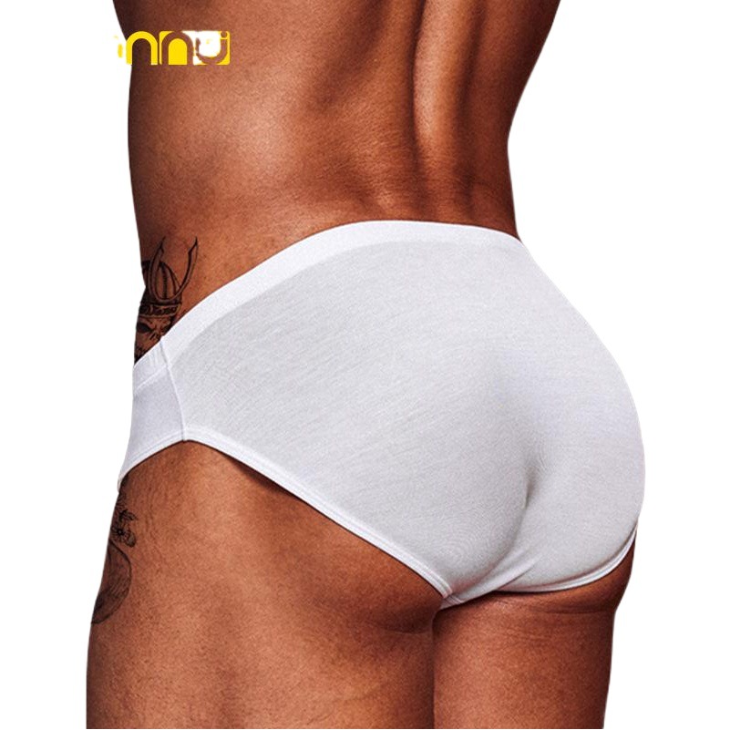 ADANNU men's underwear summer thin sexy underwear modal solid color low waist sports briefs AD315