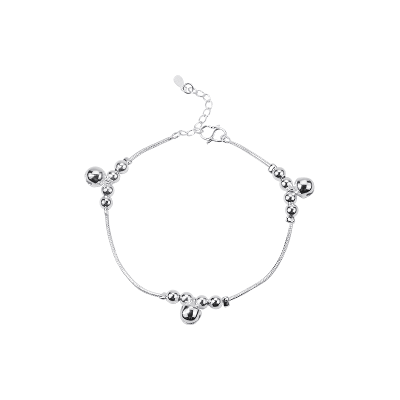 Picture of Genuine goods silver bracelet fashionable Korean style simple cute three Bell foot decoration elegant all-match anklet stall jewelry