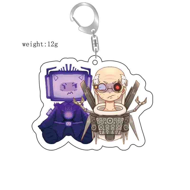 Picture of Cross-border new toilet man keychain skibidi toilet monitor Man TV man creative killer pendant batch