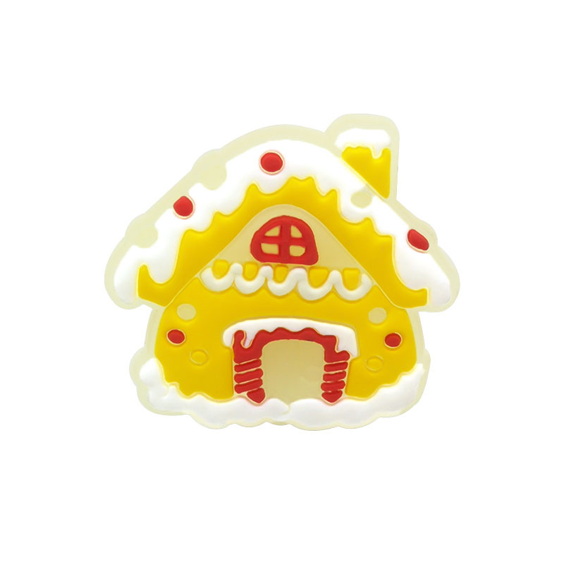 Picture of New Hot Selling Fluorescent Christmas Hole Shoe Accessories Ready-Made Cartoon Luminous Bag Bracelet Decoration Pvc Shoe Flower