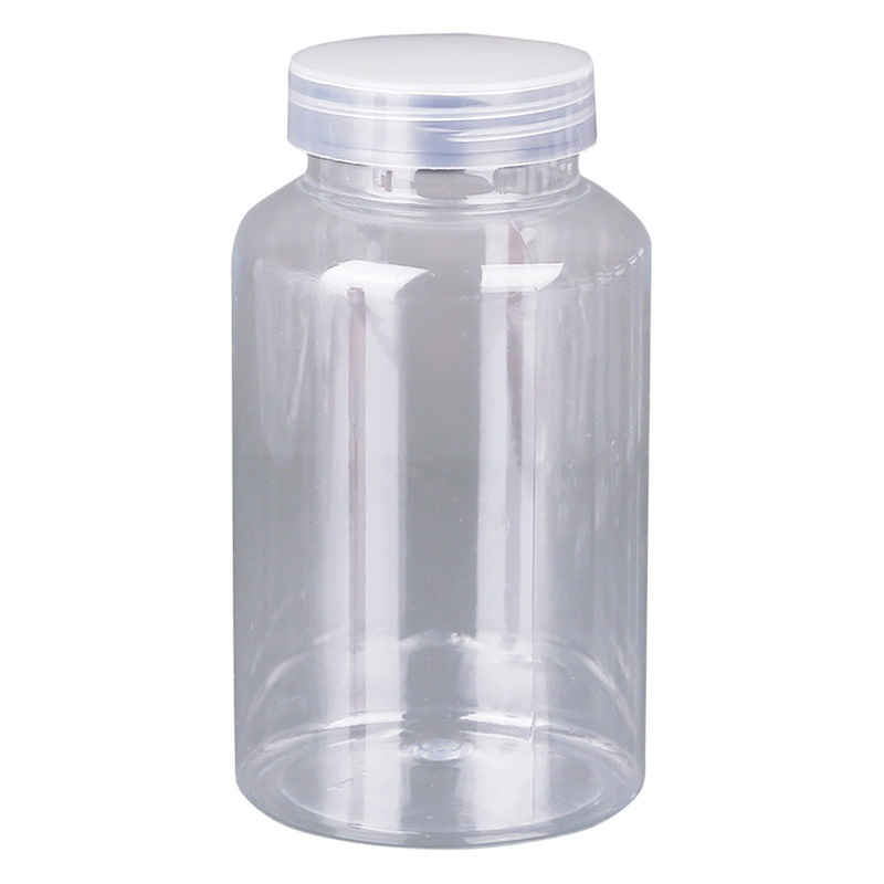Small Plastic Bottle with Lid 100ml Transparent Plastic Bottle with Lid Large Diameter Pet Sample Small Bottle Empty Bottle Large Mouth Bottle