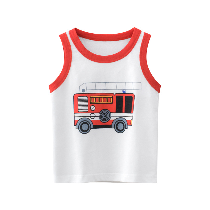 Picture of 2025 Summer Children's Clothing New Korean Style Boys' Sleeveless Tops Wholesale 27Kids Baby Clothes Vest Thin Section