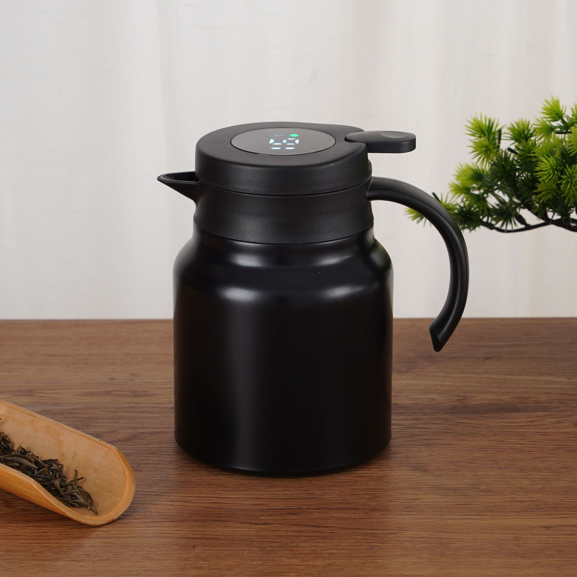 Picture of New super large capacity 316 stainless steel stewed teapot smart household pot handle insulation pot gift pot