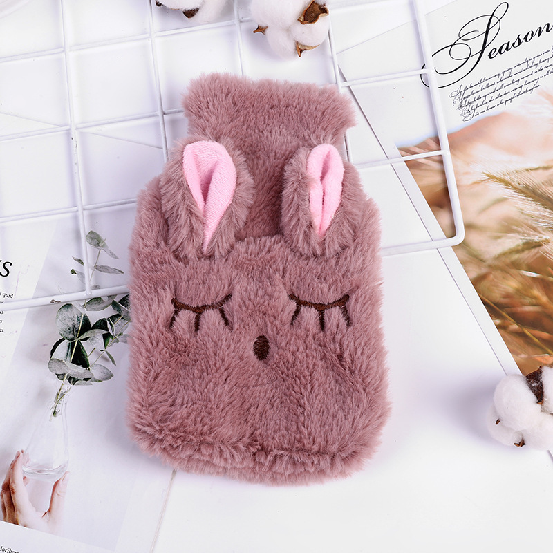 Picture of Cartoon Plush Hand Warmer, Removable and Washable, Water-Filled Hot Water Bottle, Super Cute and Cute Animal Water Bottle