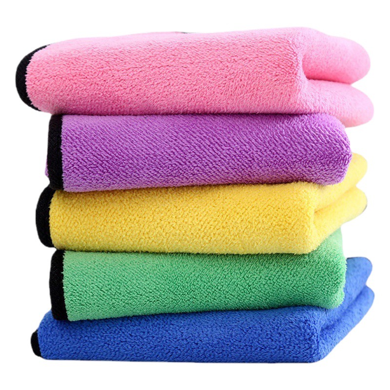 Picture of Factory Wholesale Coral Velvet Car Towel Car Wash Towel Double-Sided Car Rag Thickeneded Water-Absorbent Special Towel Logo