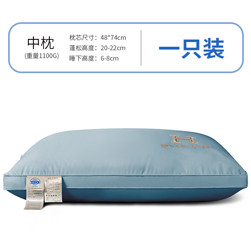 Picture of Class a Cotton Pillow Five-Star Hotel Pillow Soy Fiber Pillow Adult Neck Pillow Wedding Hotel Pillow Core Wholesale