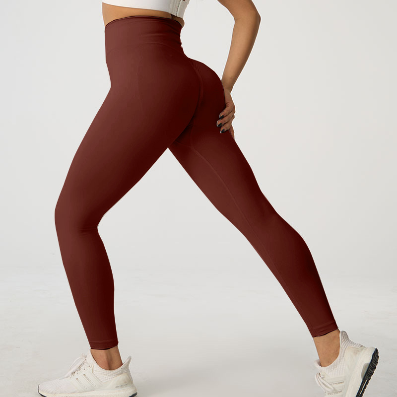 Picture of Wholesale spring peach hip yoga pants sports cycling pants quick-drying yoga clothing high waist tight fitness pants generation hair