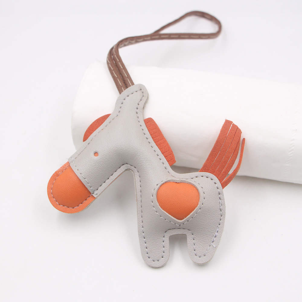 Hot Sale Lanyard Small Donkey Backpack Pendant Decoration Pendant Leather Pony Donkey Cute Fashion Bag Accessories Pendant