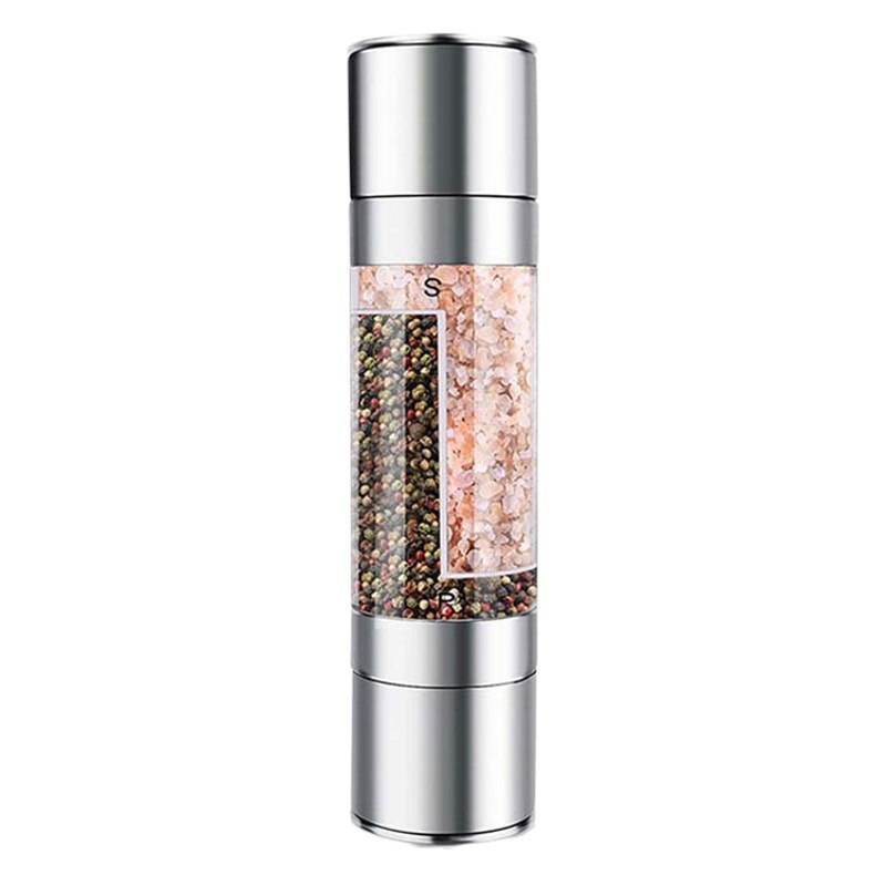 Pepper Coarse salt grinder stainless steel restaurant pepper grinder double-headed household manual black pepper grinder
