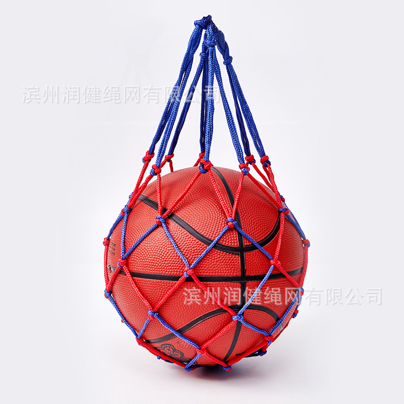 Picture of Basketball net bag net bag cross-border e-commerce for hand-woven rope net bag source manufacturers straight hair single bag