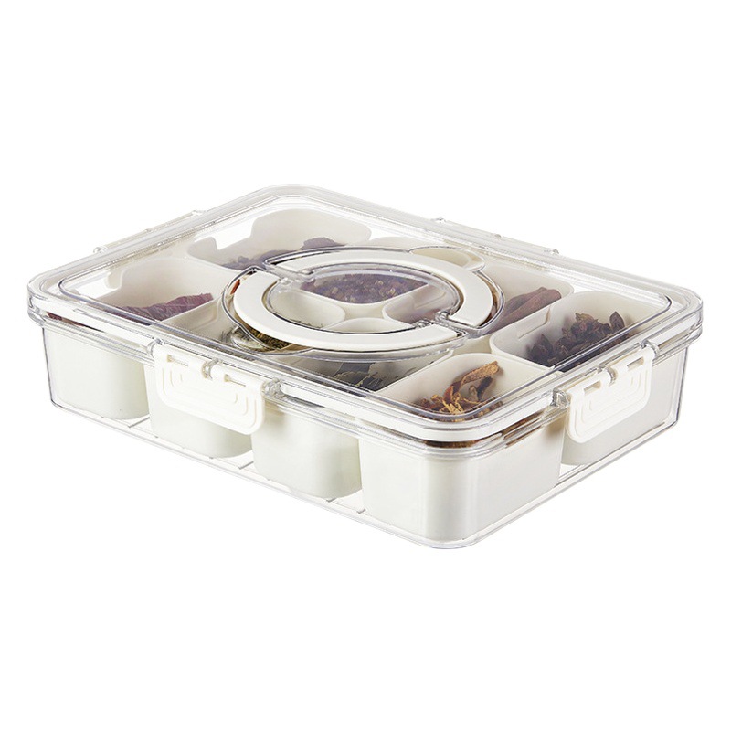 Picture of Cross-border Food Grade Sealed Fruit Salad Preservation Box Bento Box Eight-compartment Storage Box Portable Refrigerator Storage Box