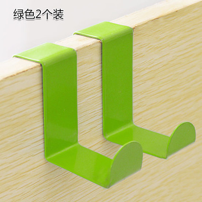 Picture of Creative Z-Shaped Door Back Hook Stainless Steel Traceless Nail-Free Hook Door Back Clothes Hook S-Shaped Hook 2 Pack