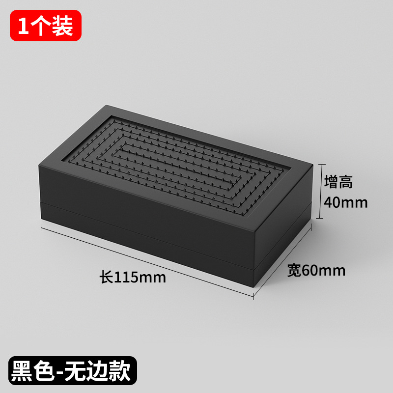 Picture of Cross-Border Amazon Black Furniture Bed Heightening Foot Pads 2 358inch Table Sofa Cabinet Tpu Anti-Slip Stacking