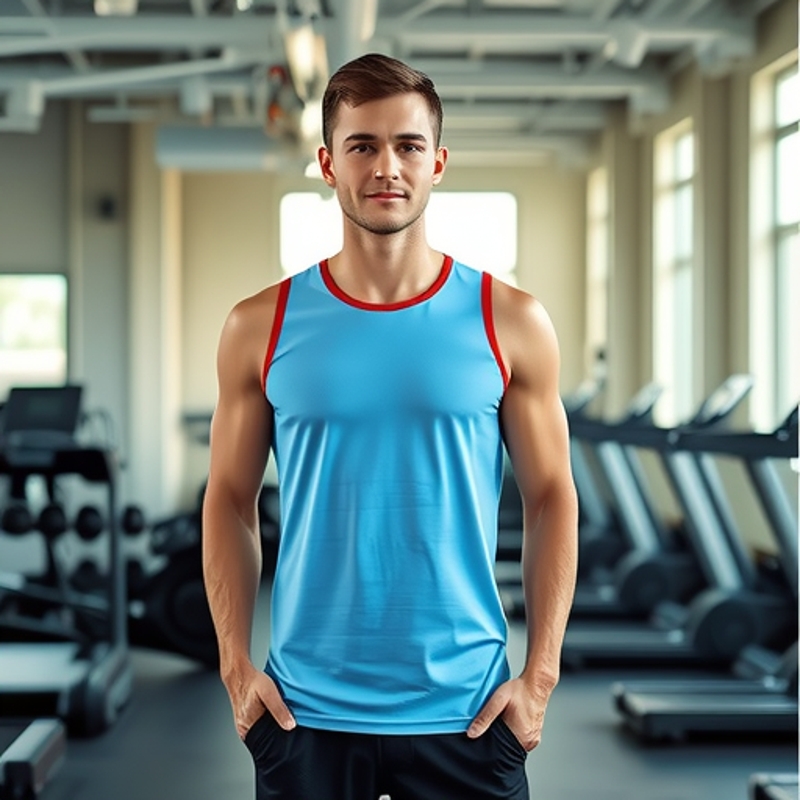 Summer New Men's Sports and Leisure Vest Hole Cloth Breathable Quick-Drying American Sleeveless Basketball Vest