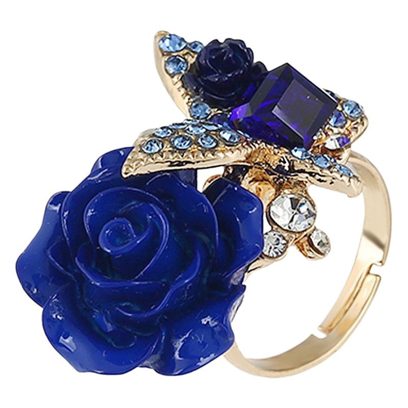 Rose Ring Ethnic Style Butterfly Ring Retro Bohemian Alloy European and American Aliexpress Bracelet