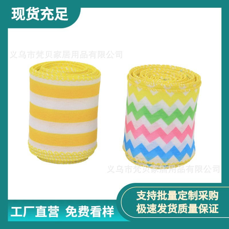 Amazon Explosions 6.3cm Wire Edge Bow DIY Dacron Cartoon Car Character Printed Ribbon Decoration