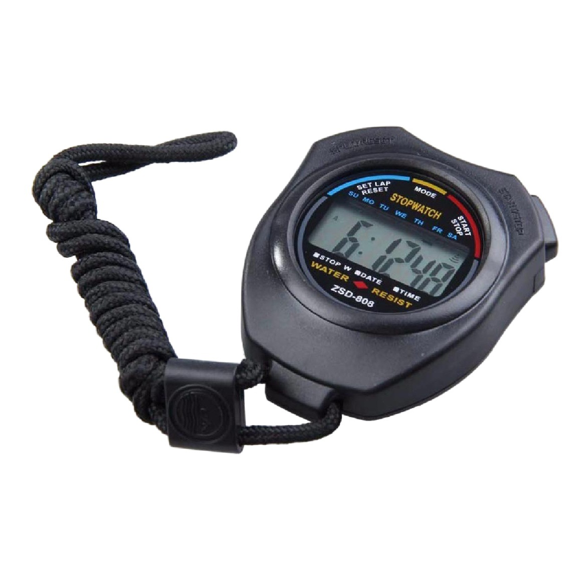Picture of 808 Stopwatch Timer Two Running Watch Referee Sports Fitness Equipment Digital Watch Waterproof Digital Stopwatch