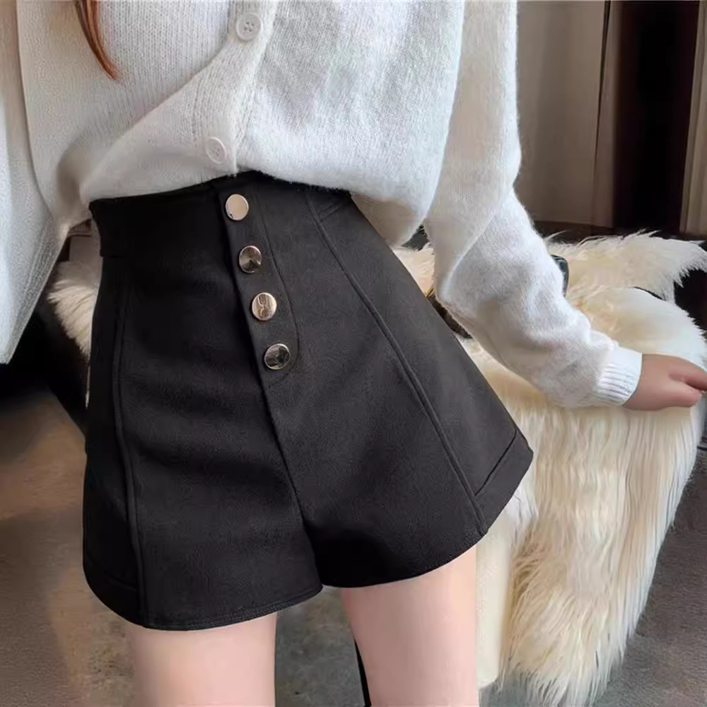 Picture of Suit Buckle Skirt Women's Summer 2023 New Style Small High Waist A- line Outer Wear Short Skirt Pants All-match