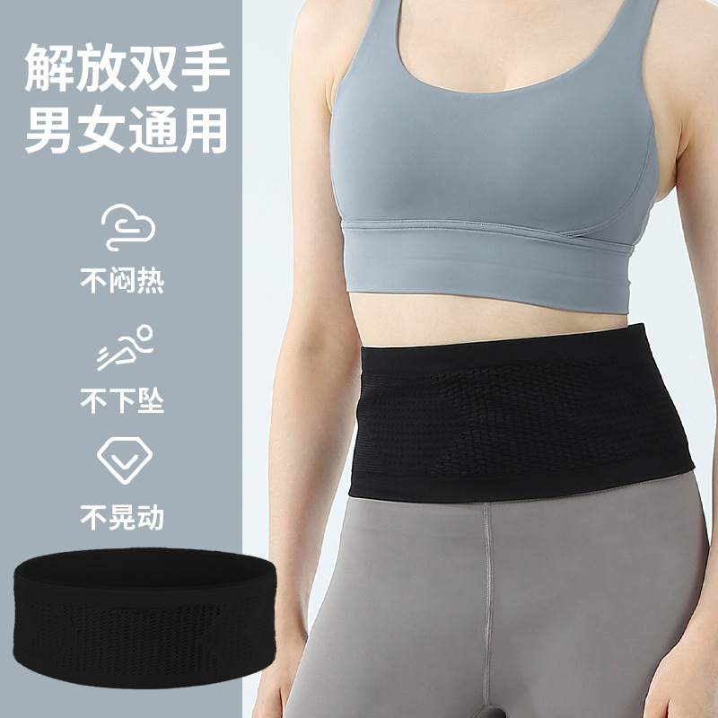 Picture of Summer Sports Waist Bag, Convenient Mobile Phone Bag for Outdoor Running, High Elasticity, Large Capacity Marathon Equipment Belt
