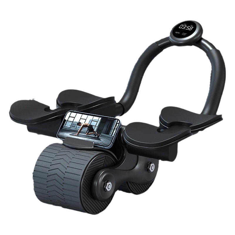 Abdominal wheel automatic rebound elbow support abdominal muscle roller abdominal muscle slimming slimming belly artifact home fitness equipment