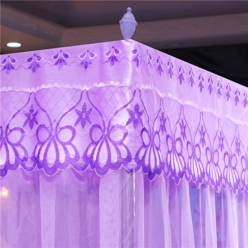 Picture of Mosquito Nets Home Thickened Three-door 1.5m Bedroom Double Court 1.8m Double Bed Princess Landing Mosquito Prevention
