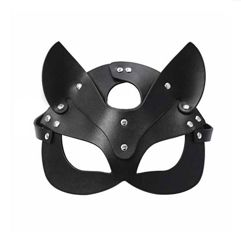 Adult Supplies Leather Sexy Fox Blindfold Half-Face Female Couple Sexy Cosplay Sexy Ting Queen