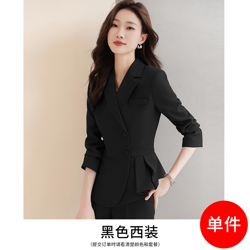 Picture of Suit suit women's cotton 2023 New elegant professional women's clothing hotel catering manager workwear front desk work clothes