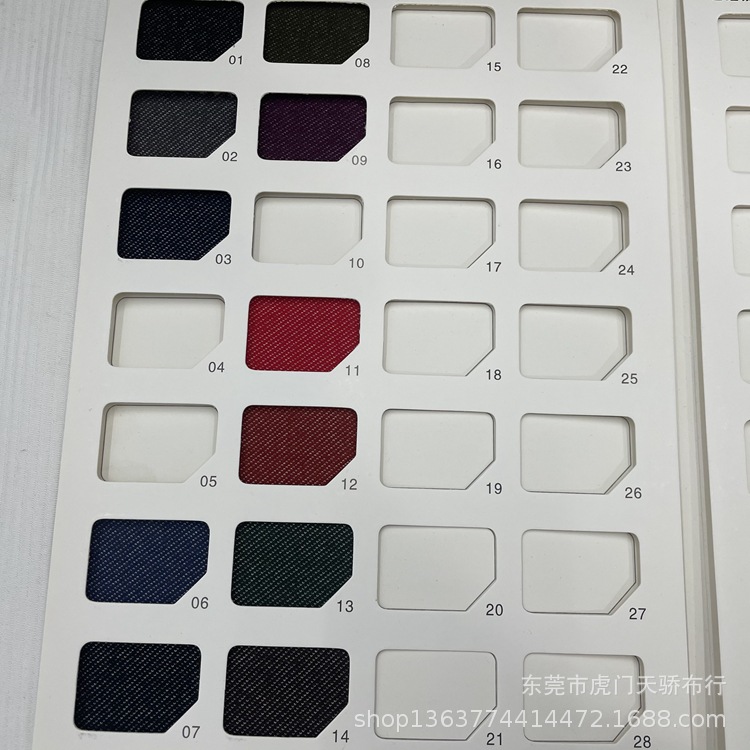 Spot supply knitted polyester cotton knitted denim 350g thick sunshine denim Denim knitted twill denim