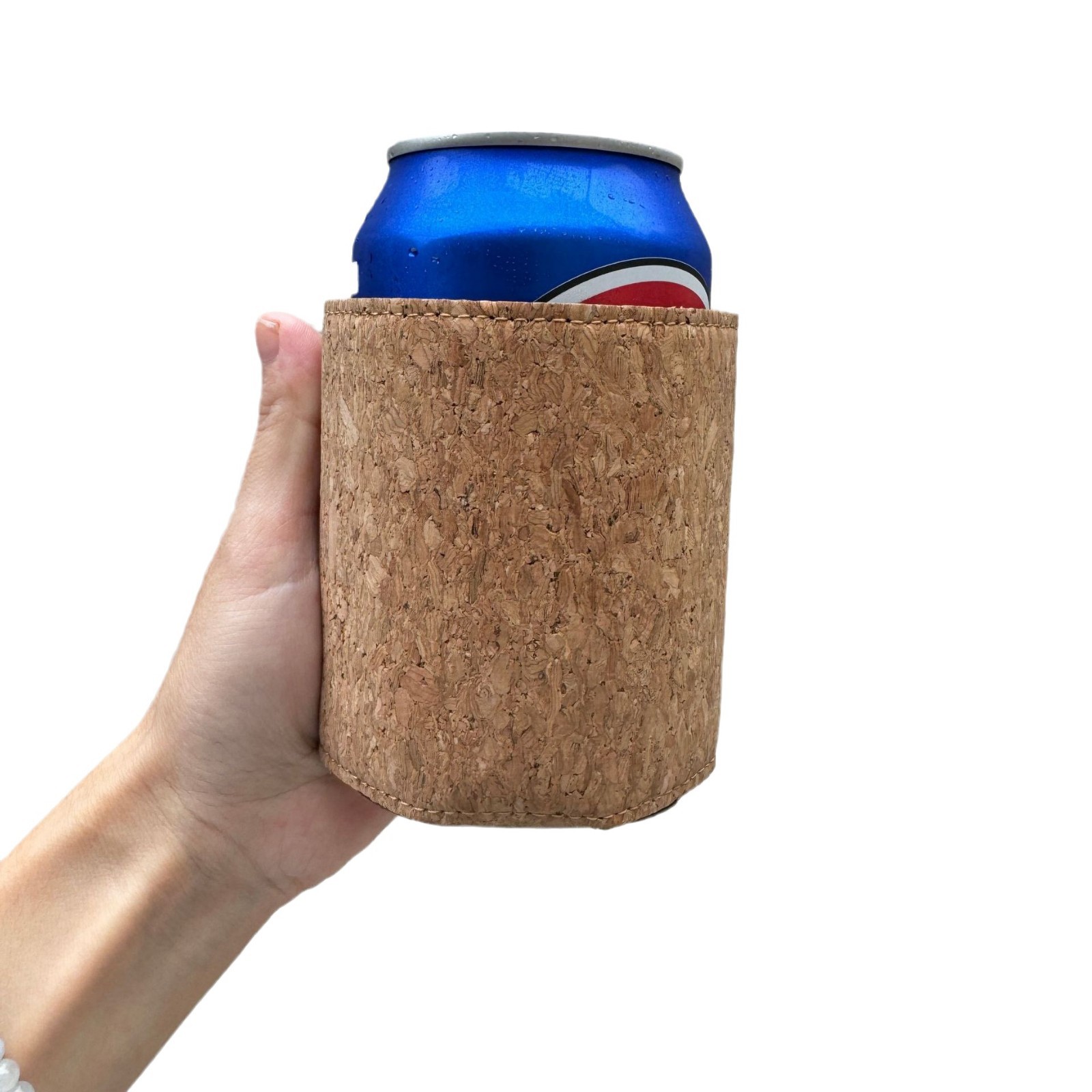 Picture of Ready-Made Heat-Insulating and Anti-Scalding Cork Can Sleeve, Anti-Fall, Simple Design, for 330ml Cola Bottles