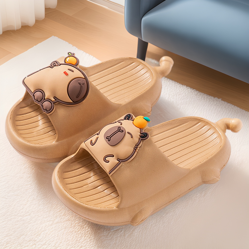 Lovable Kapibala Slippers Internet-famous Capybara Children's Slippers Indoor Non-slip Sandals Summer Lightweight Slides