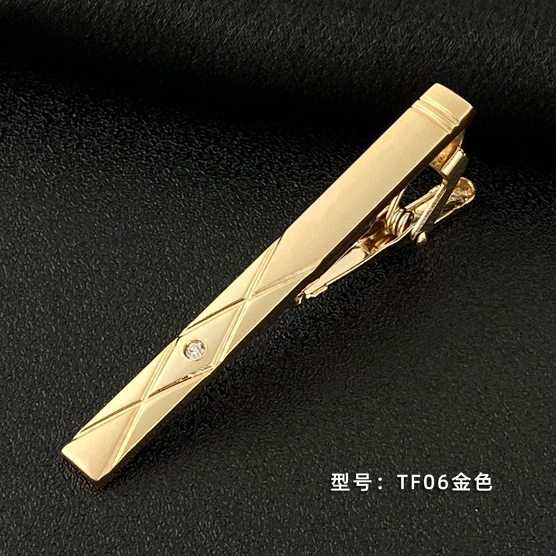 Picture of Men's Tie Clip Manufacturer Direct Sales Yiwu Cross-Border Business Metal Tie Clip Tieclips Bow Tie Business Style