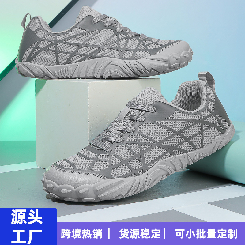 Summer plus size 47 mesh breathable casual shoes men and women wide last fly woven sneaker couple travel shoes in stock wholesale