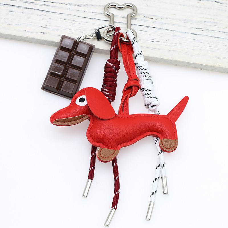 Picture of New Cartoon Personalized Keychain Bag Pendant Miu Series Dachshund Animal Shape Bag Pendant Decoration Wholesale