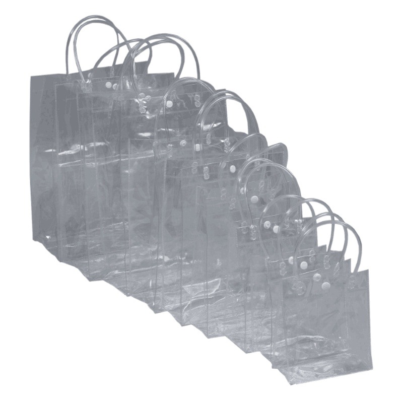 Transparent Handbag pvc Wedding Candy Gift Bag Plastic Milk Tea Packaging Bag Small Internet Celebrity Hand Bag