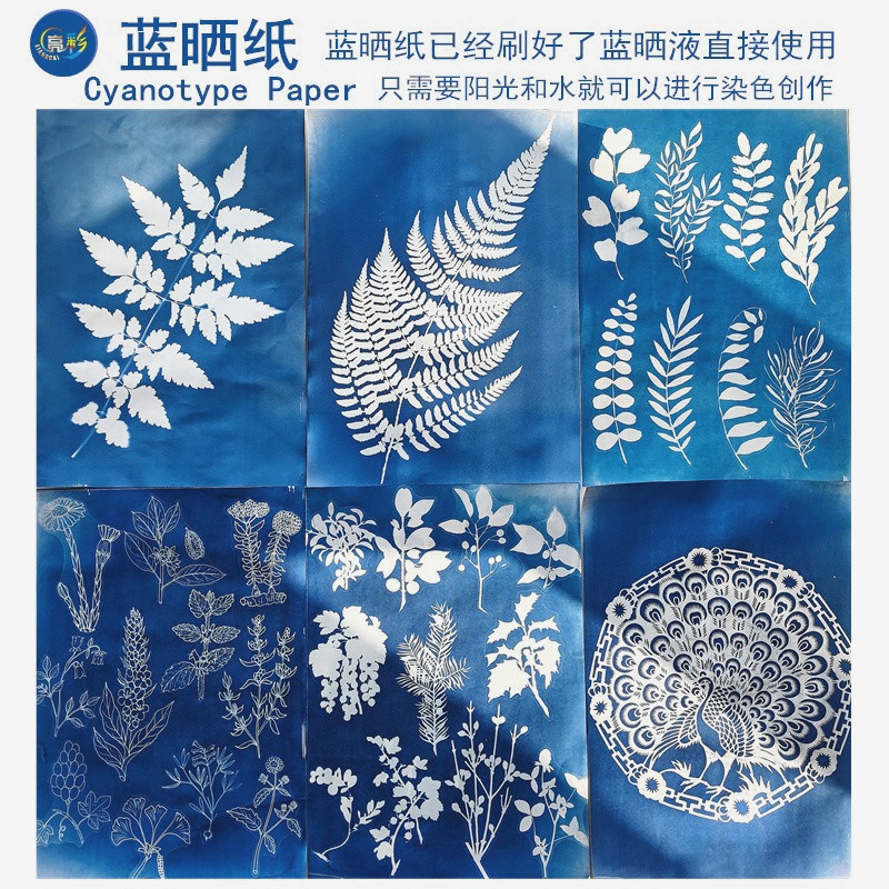 Picture of Blue Drying Paper Cyanotypaper Sun Sensitive Printing Art Paper A4/A5/A6