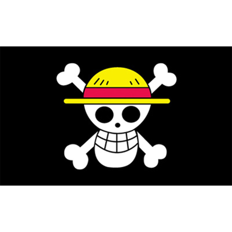 Picture of Factory spot cross-border supply Luffy Skull 90 * 150cm Luffy Skull flag
