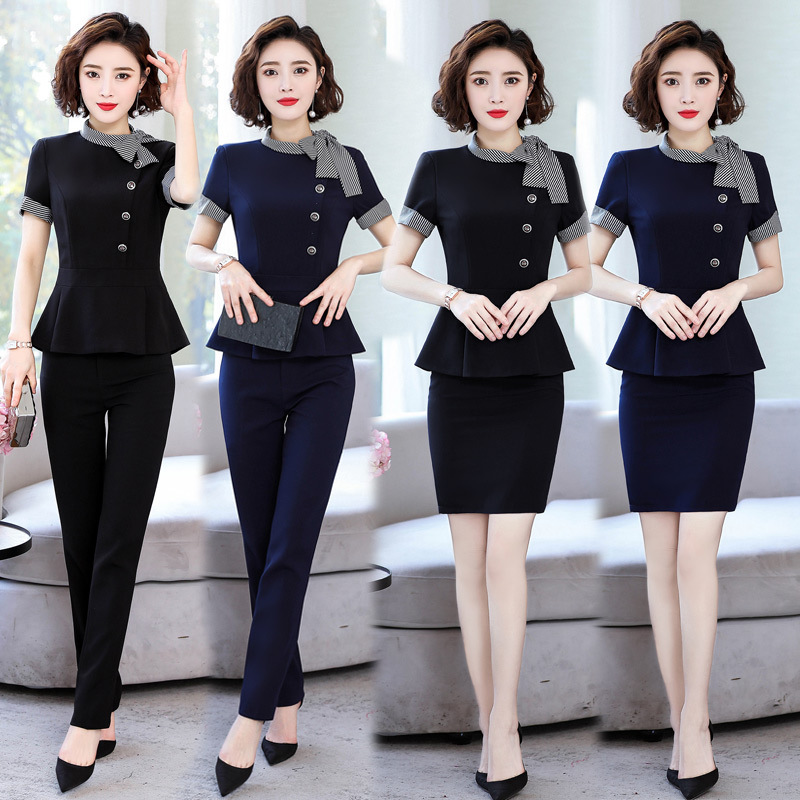 [Jewelry Store Uniform] Spring and Summer New Korean Short-sleeved Small Suit Jacket Women's Business Wear Women's suit