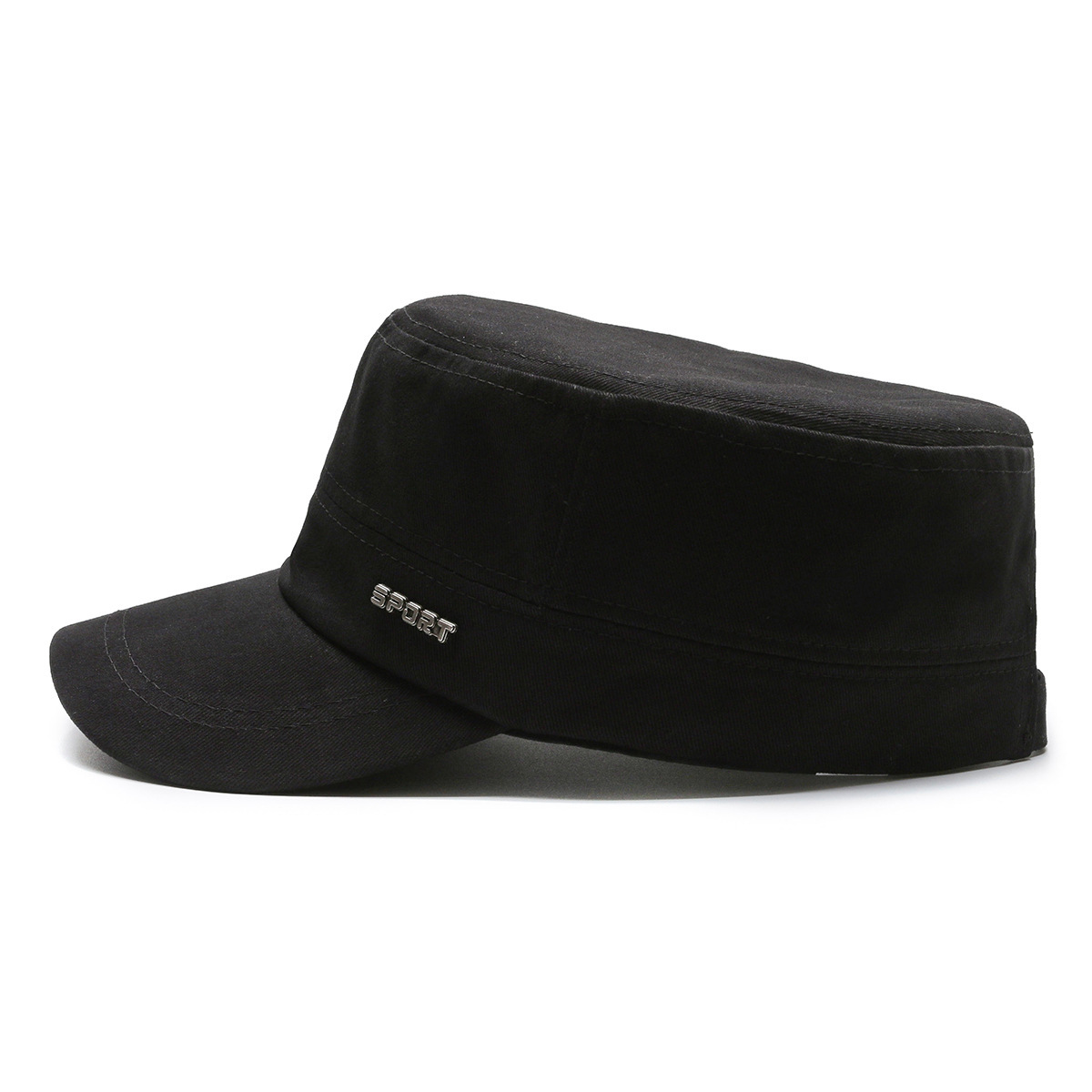 Picture of Four Seasons New Style Hat Men's Casual Twill Cotton Flat Cap Simple Flat Cap Elegant Sunshade Baseball Cap