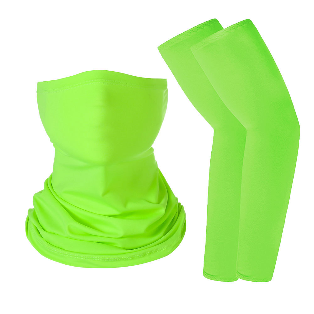 Picture of Ice Silk Sun Protection Sleeves Magic Headscarf Set Summer Sun Protection Cycling Sports Outdoor Equipment Combination Spot Wholesale