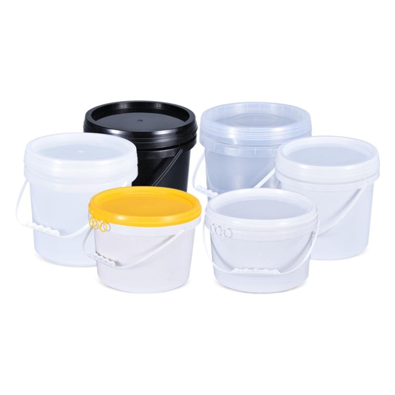 White paint sealed barrel thickened sauce jellyfish food grade pp packaging barrel 5l chemical plastic barrel