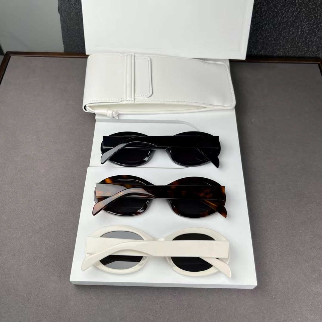 Picture of New Arc de Triomphe Retro Oval Frame Plate Cat's Eye Sunglasses 40194 Personalized Fashion Sunglasses Sunscreen Original Standard