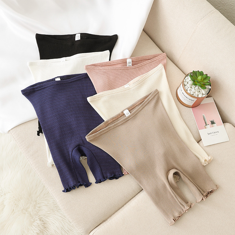 Picture of Yu Yuechun Summer Thin Mulberry Silk Knitted Threaded Safety Pants High Elastic Silk Seamless Leggings Boxer Briefs